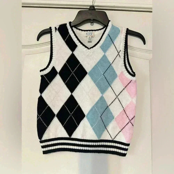 Children’s Place multi color sweater vest. - Picture 1 of 3